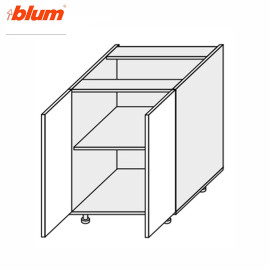 Кухонная секция нижняя Миллениум 80Н/820 2дв Pro Blum ML-086W/9003 MiroMark