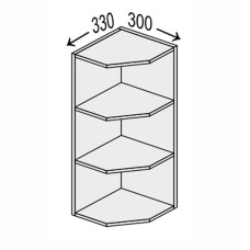 Кухонная секция Винтаж верхняя 30ВЗК/720 Угловое окончание VN-431W MiroMark