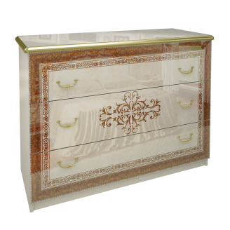 Комод 3Ящ Дженнифер / Jennifer Радика Беж MiroMark JF-63-RB/BL