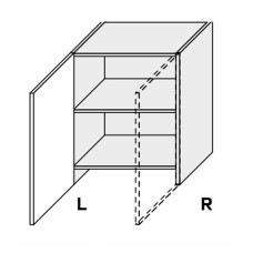 Кухонная секция Глори верхняя 60ВВТ/860 1дв Вытяжка Телескоп Правая GL-476W/01R MiroMark 