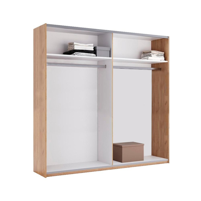 Шкаф-купе Ники Глянец Белый Дуб Крафт MiroMark купить