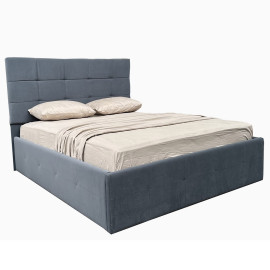 Кровать Мягкая обивка 1,6x2,0 Бристоль / Bristol Антрацит Велюр MiroMark SF-56-BR/BA