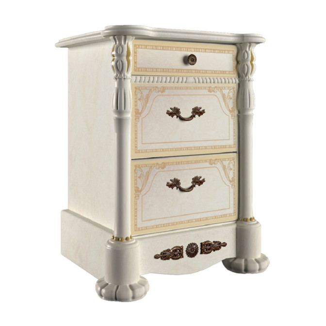 Тумба прикроватная Роселла 3Ш радика беж MiroMark купить