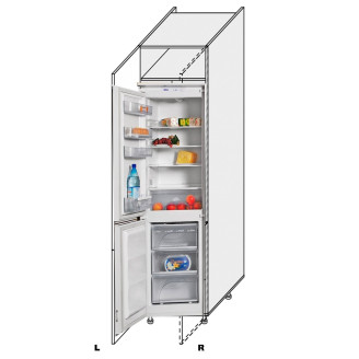 Кухонная секция Миллениум WG Пенал 60ПХ/2140 Холодильник Левая ML-763W/01L MiroMark