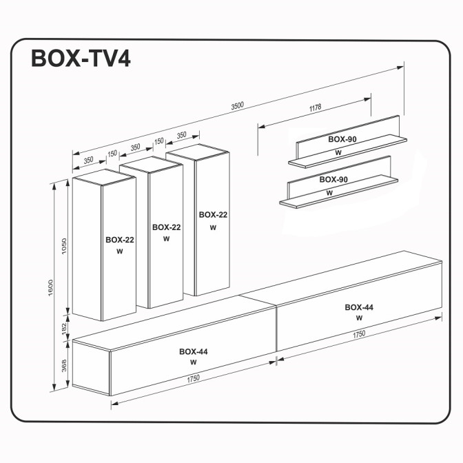 Вітальня BOX TV4 MiroMark купити