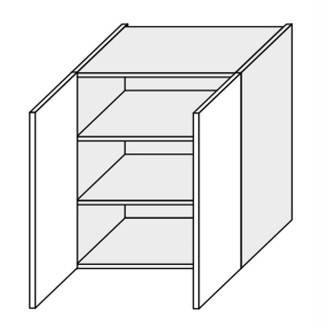 Кухонна секція Міленіум WG верхня 80В/720 2дв ML-480W/01 MiroMark