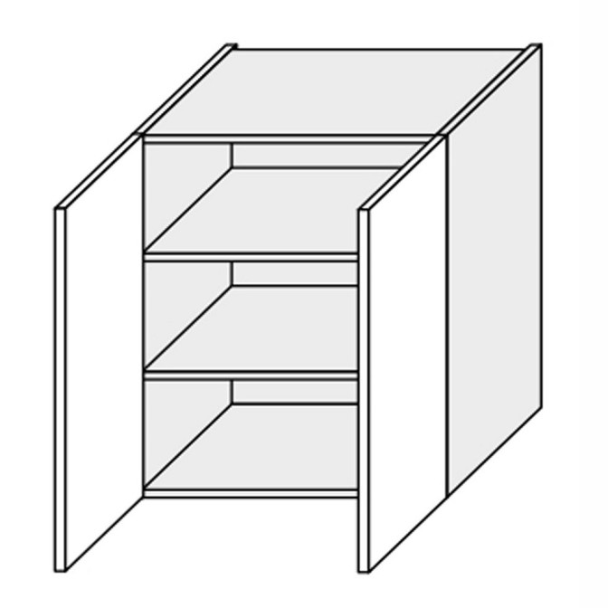 Кухонная секция Миллениум WG верхняя 80В/720 2дв ML-480W/01 MiroMark
