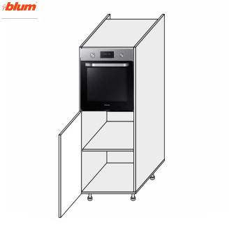 Кухонная секция Мери Пенал 60ПД/1420 Духовка Pro Blum MR-663W/9003gl MiroMark
