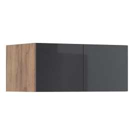 Антресоль 2Дв Місяць / Luna Дуб Крафт - Мат Лава MiroMark LN-02-LV