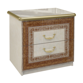 Тумба приліжкова 2Ящ Дженіфер / Jennifer Радика Біж MiroMark JF-52-RB/BL