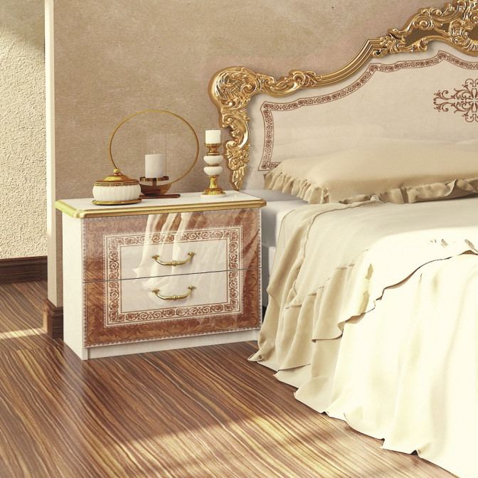 Тумба прикроватная Дженнифер 2Ш MiroMark купить