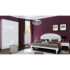 Комплект в спальню 3Дв Империя / Imperia Глянец Белый MiroMark