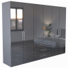 Шкаф 6Дв 3Ящ Магнум / Magnum Глянец Антрацит MG-16-AN