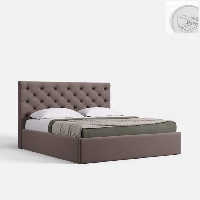 Кровать Мягкая обивка с подъёмным механизмом 1,8х2,0 Ривьера / Riviera MiroMark SF-48-RV