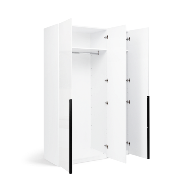 Шкаф 3Дв с зеркалом Мила / Mila Глянец Белый MiroMark MA-13-WB