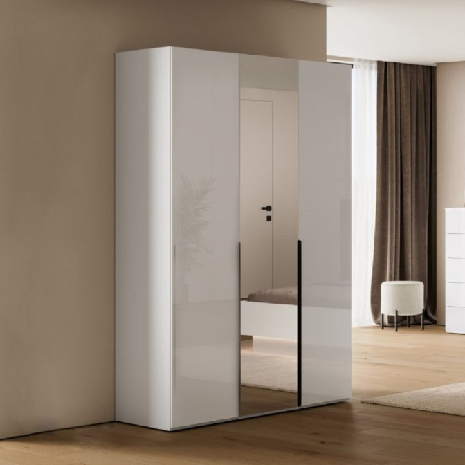 Шкаф 3Дв с зеркалом Мила / Mila Глянец Белый MiroMark MA-13-WB