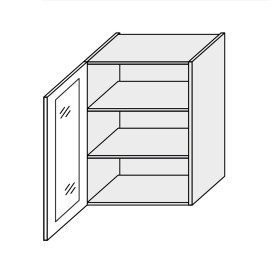 Кухонная секция Винтаж верхняя 60В/720 1дв Витрина VN-472W/9003 MiroMark