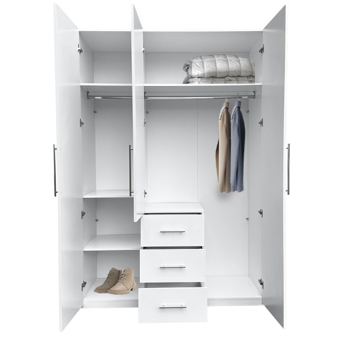 Шафа 3Дв 3Ящ Магнум / Magnum Глянець Білий MG-13-WB