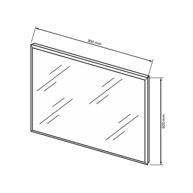 Дзеркало 900*600 Місяць / Luna MiroMark LN-81-LV
