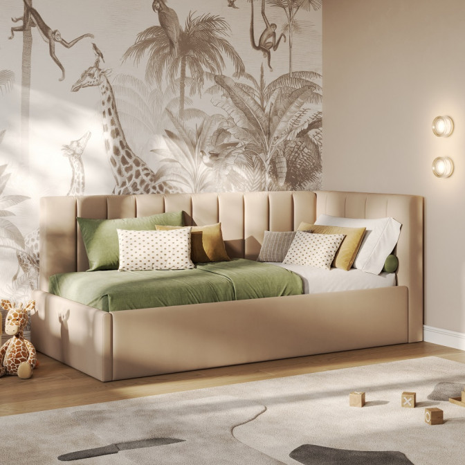 Кровать Мягкая обивка с подъёмным механизмом 0,9х2,0 Шайн / Shine MiroMark SF-41-SN