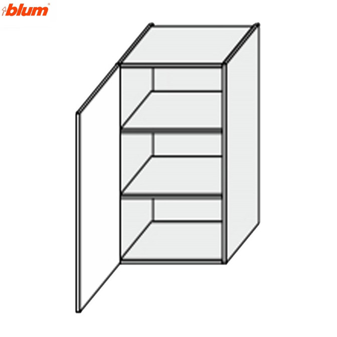 Кухонная секция Винтаж верхняя 45В/720 1дв Pro Blum VN-443W/9003 MiroMark