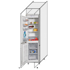 Кухонная секция Миллениум WG Пенал 60ПХ/2320 Холодильник Левая ML-862W/01L MiroMark