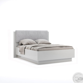 Кровать с подъёмным механизмом 1,6x2,0 Меги / Megy Глянец Шиншила Серая MiroMark MG-46-GG