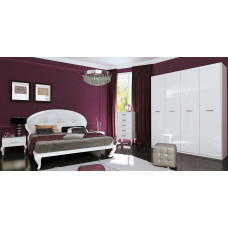 Комплект в спальню 4Дв Империя / Imperia Глянец Белый MiroMark