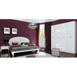 Комплект в спальню 4Дв Империя / Imperia Глянец Белый MiroMark