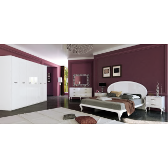 Комплект в спальню 6Дв Империя / Imperia Глянец Белый MiroMark