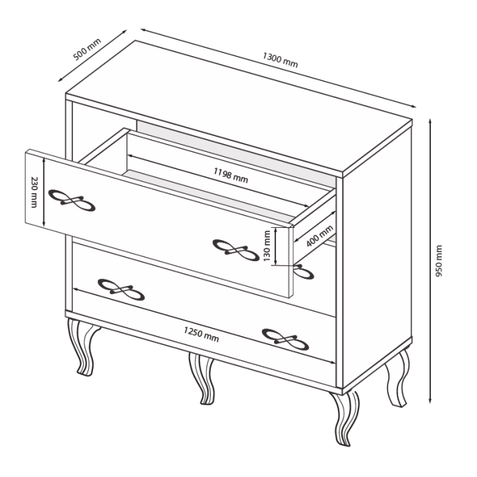 Комод Империя 3Ш MiroMark купить