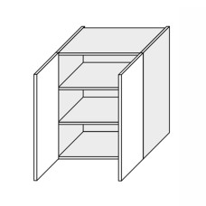 Кухонная секция Глори верхняя 60В/720 2дв GL-461W/01 MiroMark