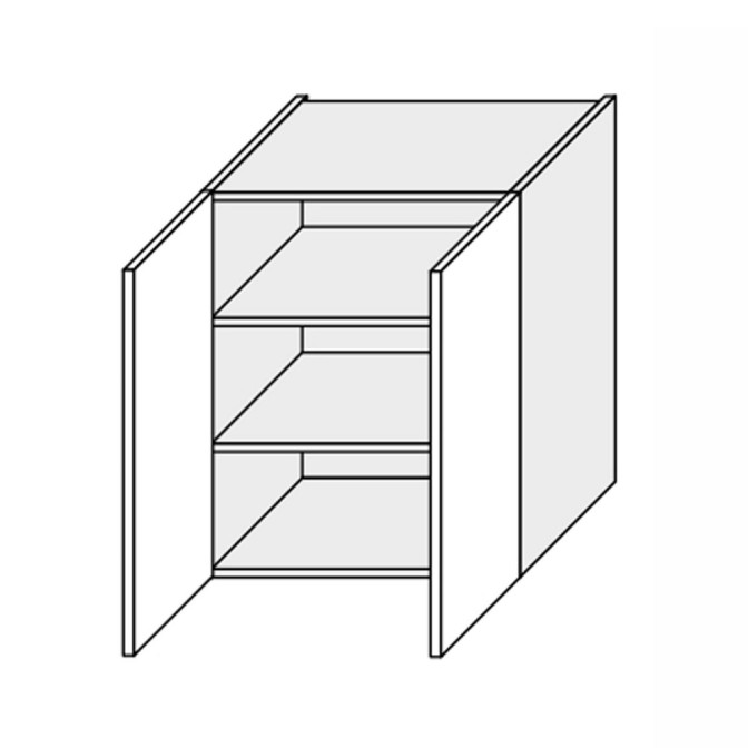Кухонная секция Глори верхняя 60В/720 2дв GL-461W/01 MiroMark
