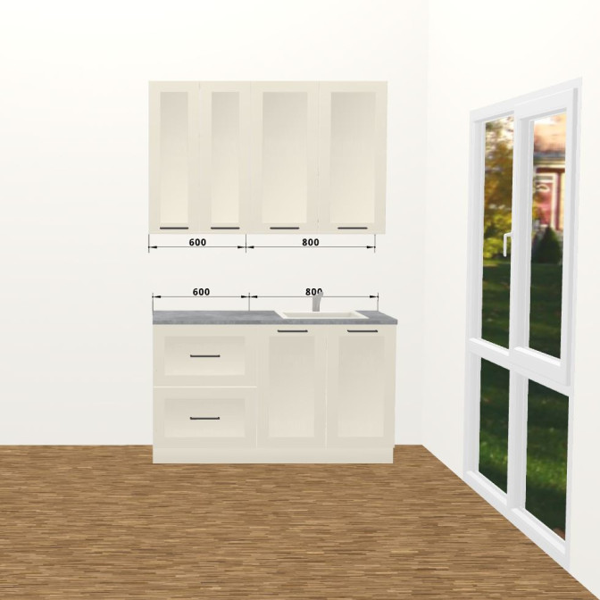 Кухня Вінтаж 1,4 м А 900 Стандарт MiroMark