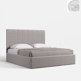 Кровать Мягкая обивка с каркасом Подъёмным механизмом 1,8x2,0 Диана / Diana Светло - Серый MiroMark SF-68-DA/DB