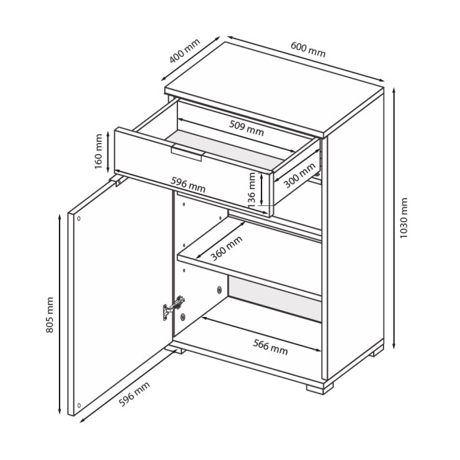 Комод Місяць Дв Шх передпокій MiroMark купити