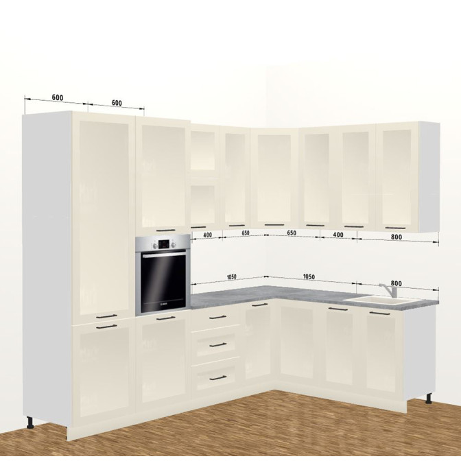 Кухня Винтаж 3,4 м В 900 Pro MiroMark