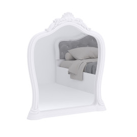 Зеркало с короной Луиза / Luiza Глянец Белый MiroMark