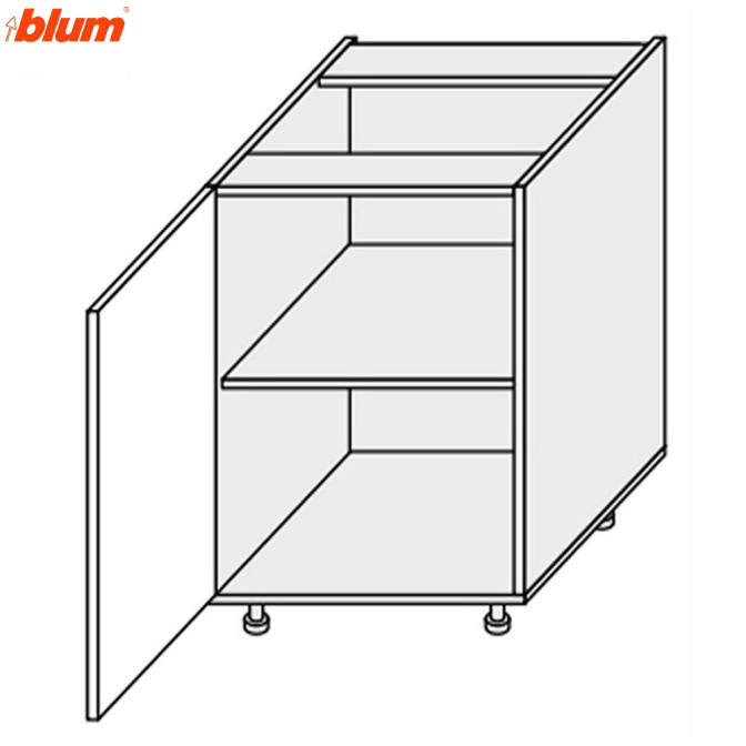 Кухонна секція Валенсія нижня 60Н/820 1дв Pro Blum VL-070W/9003 MiroMark