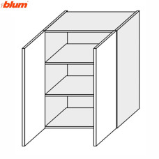 Кухонная секция Валенсия верхняя 60В/720 2дв Pro Blum VL-469W/9003 MiroMark
