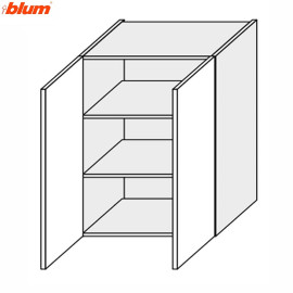 Кухонная секция Валенсия верхняя 60В/720 2дв Pro Blum VL-469W/9003 MiroMark