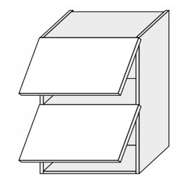 Кухонная секция Мери верхняя 80В/720 2дв Газ Лифт MR-481W/9003gl MiroMark