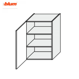 Кухонная секция Мери верхняя 40В/900 1дв Pro Blum MR-542W/9003gl MiroMark Кухонная секция Мери верхняя 40В/900 1дв Pro Blum MR-542W/9003gl MiroMark