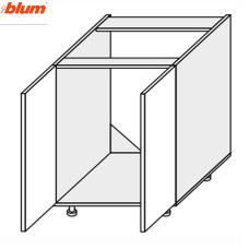 Кухонная секция Валенсия нижняя 60НМ/820 2дв Мойка Pro Blum VL-072W/9003 MiroMark