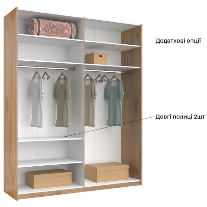 Шкаф-купе 2,0x2,4 Вива / Viva Глянец Белый MiroMark VV-85-WB