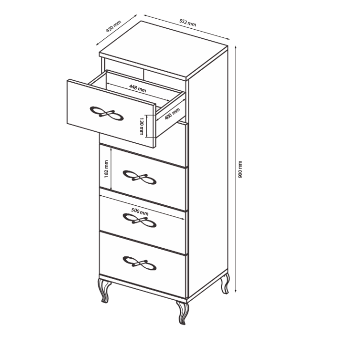 Комод Империя 5Ш MiroMark купить