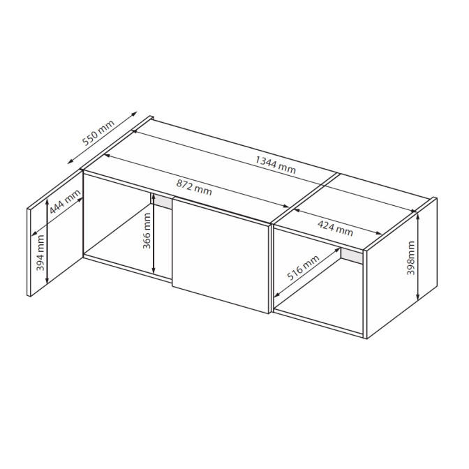 Антресоль 3Дв Лори / Lory Глянец Кашемир MiroMark LR-03-GC