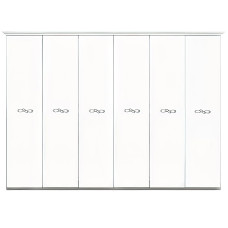 Шкаф 6Дв без зеркал Прованс / Provence Глянец Белый MiroMark PV-26-WB