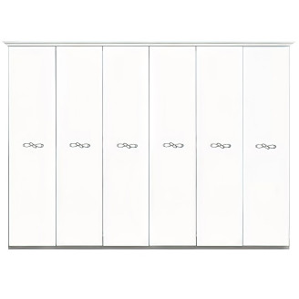 Шафа 6Дв без дзеркал Прованс / Provence Глянець Білий MiroMark PV-26-WB