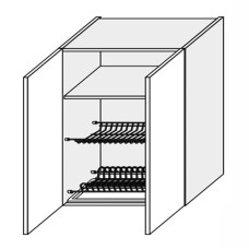 Кухонная секция Мери верхняя 80ВС/900 2дв Сушка MR-583W/9003gl MiroMark
